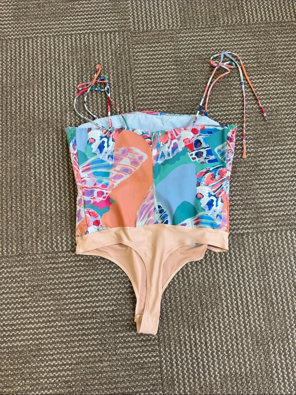 Amanda Uprichard Lavinia Bodysuit in Papillon, size S - Picture 7 of 11